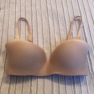 Victoria’s Secret nude shimmer lightly lined T-shirt bra 36DDD